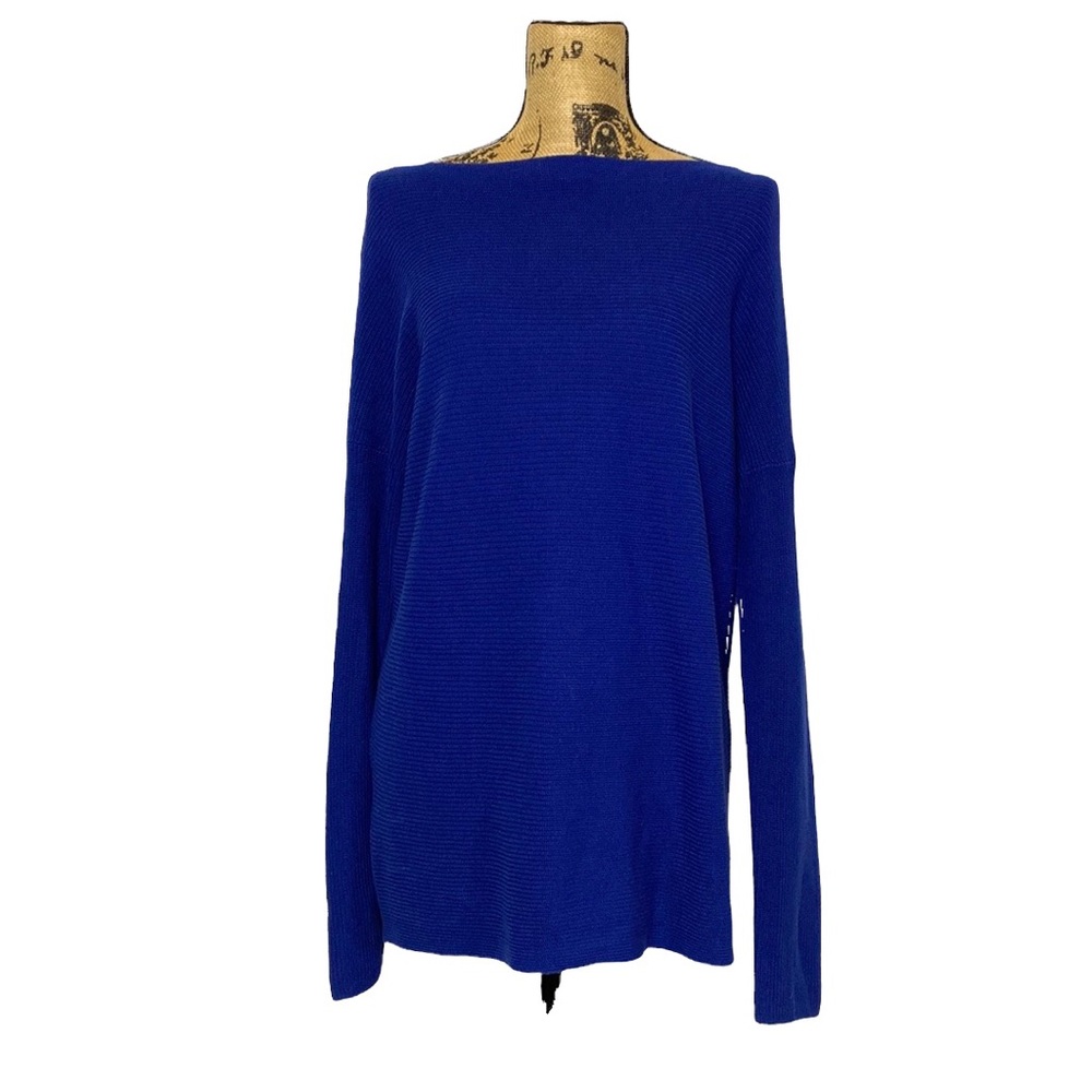 Tommy Bahama Blue Scoop Neck Top S